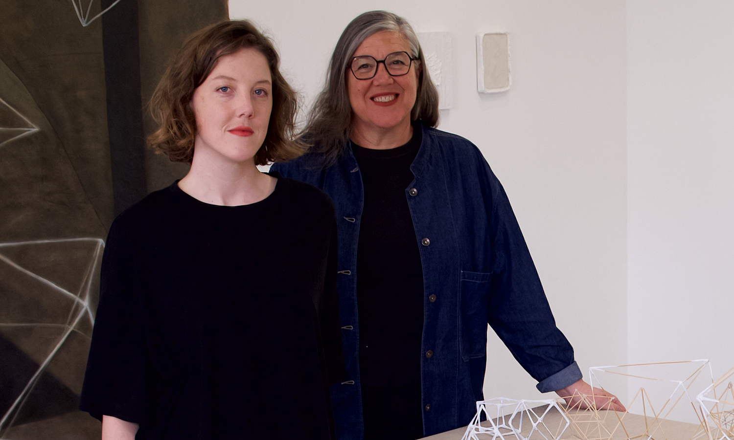 Anna Gore and Mary-Jean Richardson have spent the past year in a creative collaboration that has resulted in a SALA exhibition at Floating Goose Galllery. Photo: supplied