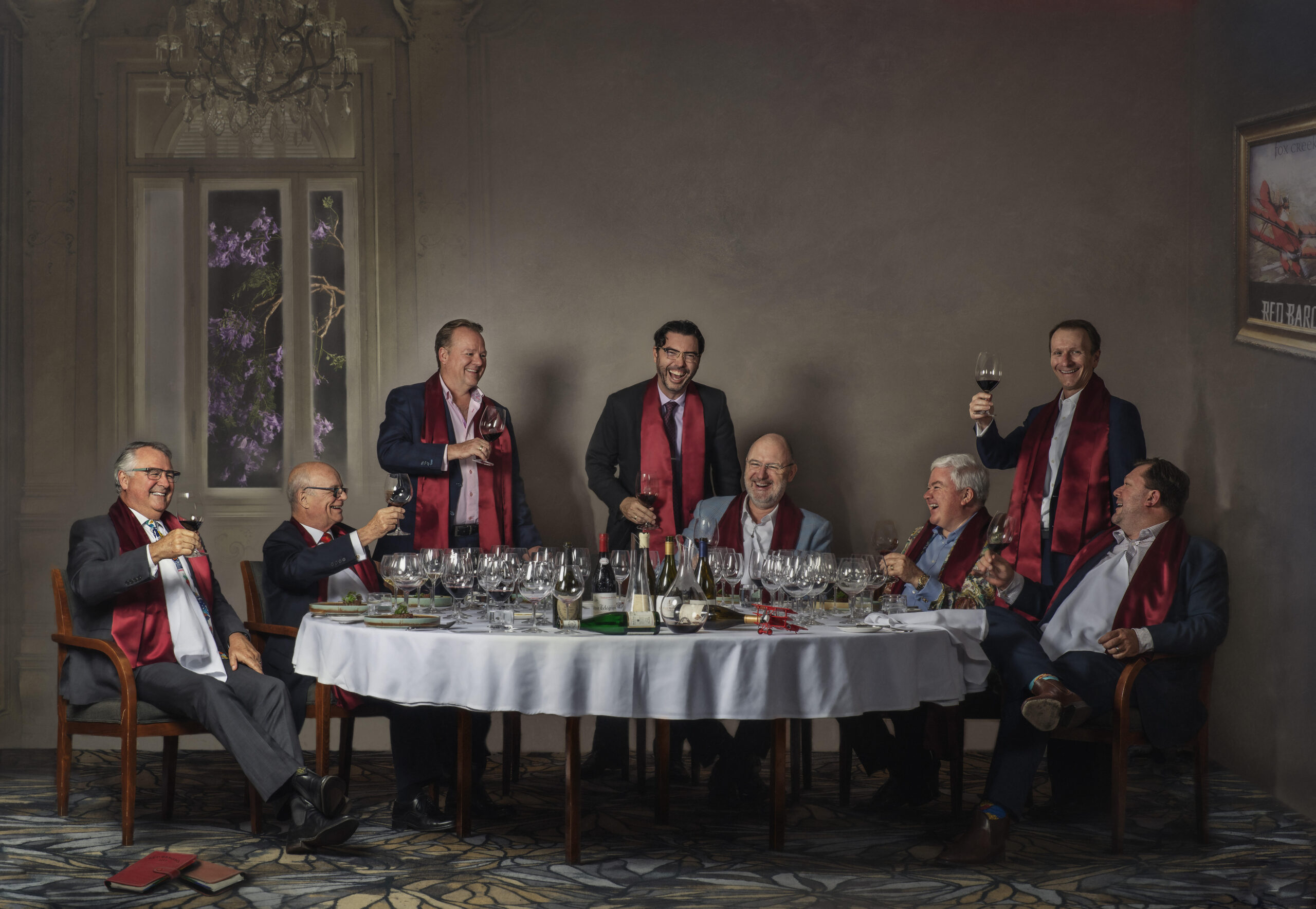 Sangeet Mahajan's entry in Brisbane Portrait Prize - The Red Barons