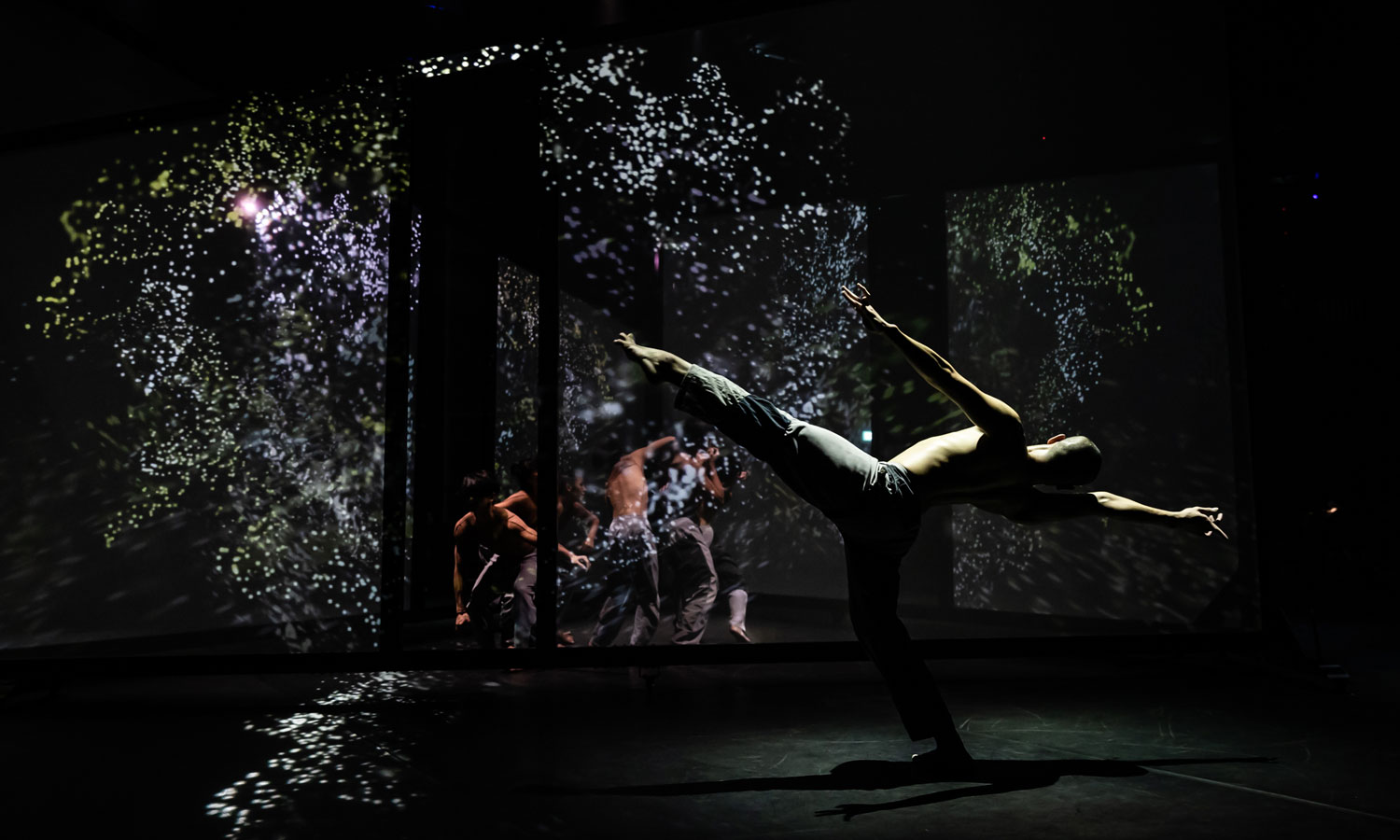 Digital projections are an integral part of T.H.E. Dance Company's 'Infinitely Closer'. Photo: Bernie Ng / supplied
