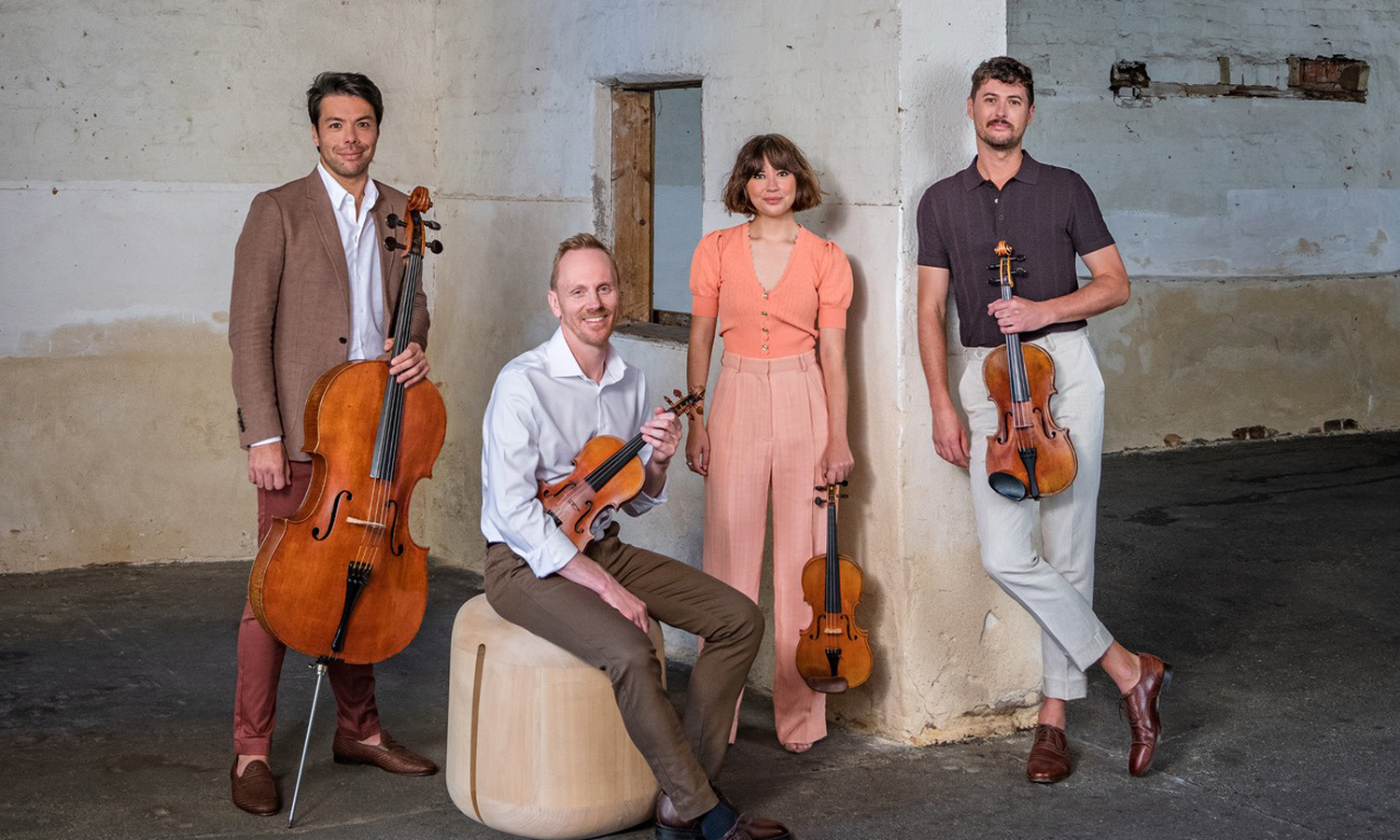ASQ members Michael Dahlenburg, Dale Barltrop, Francesca Hiew and Christopher Cartlidge. Photo: Jacqui Way / supplied