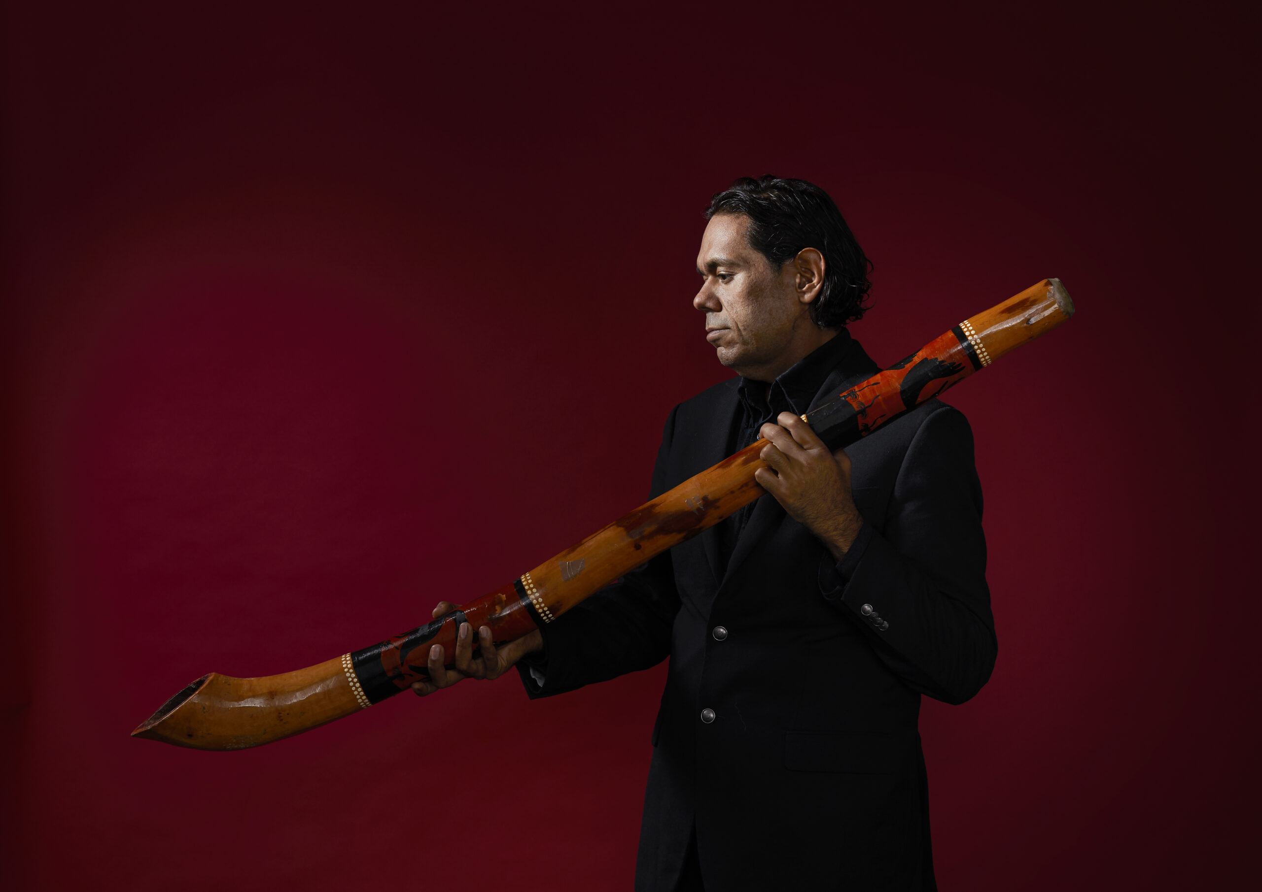 William Barton will present his Sky Songs concert at QPAC as part of Clancestry 2023 : photo by Keith Saunders