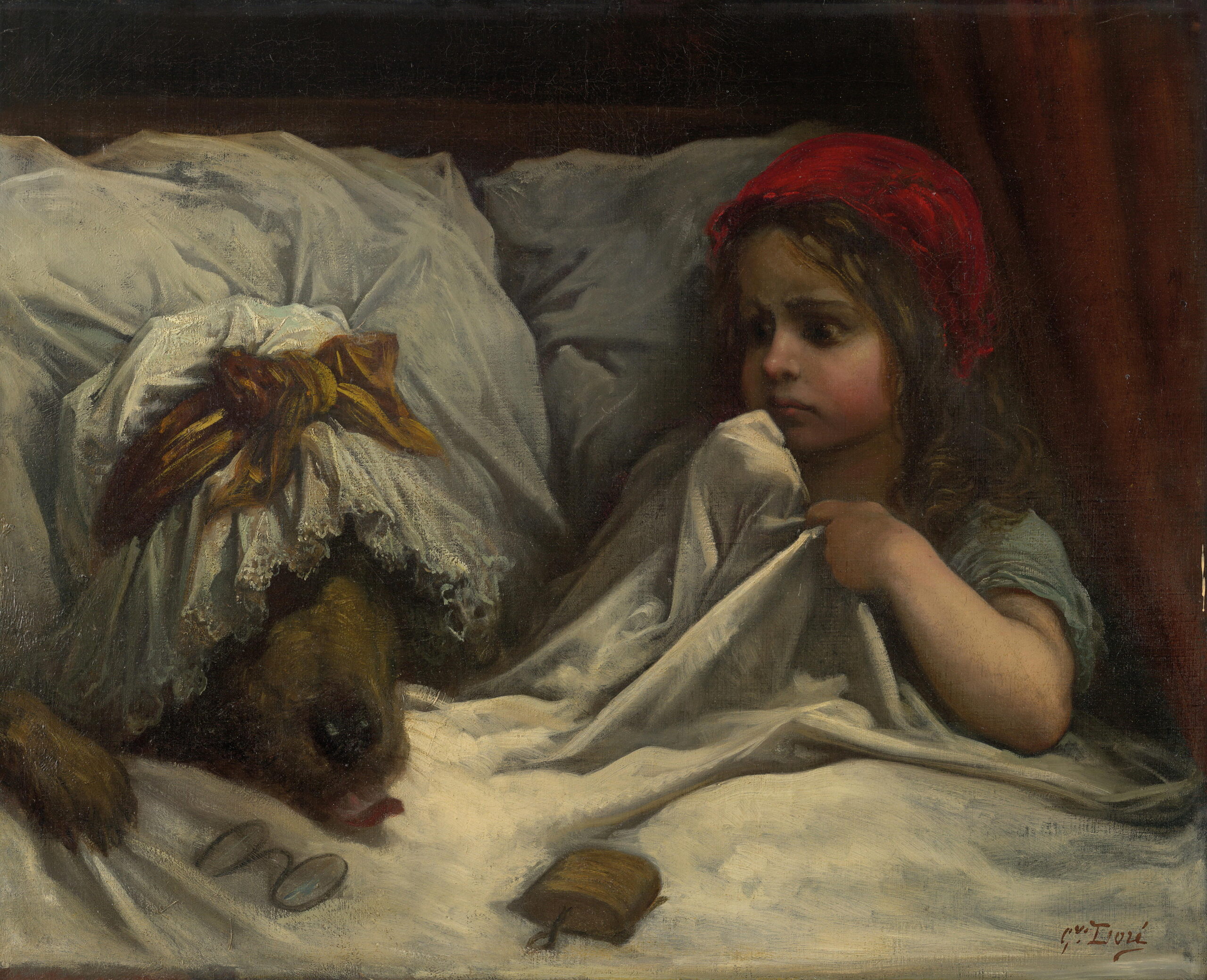 French artist Gustave Dore's painting Little Red Riding Hood (c.1862) is just one of the enchanting works on display at GOMA in Fairy Tales, the gallery's summer blockbuster.
