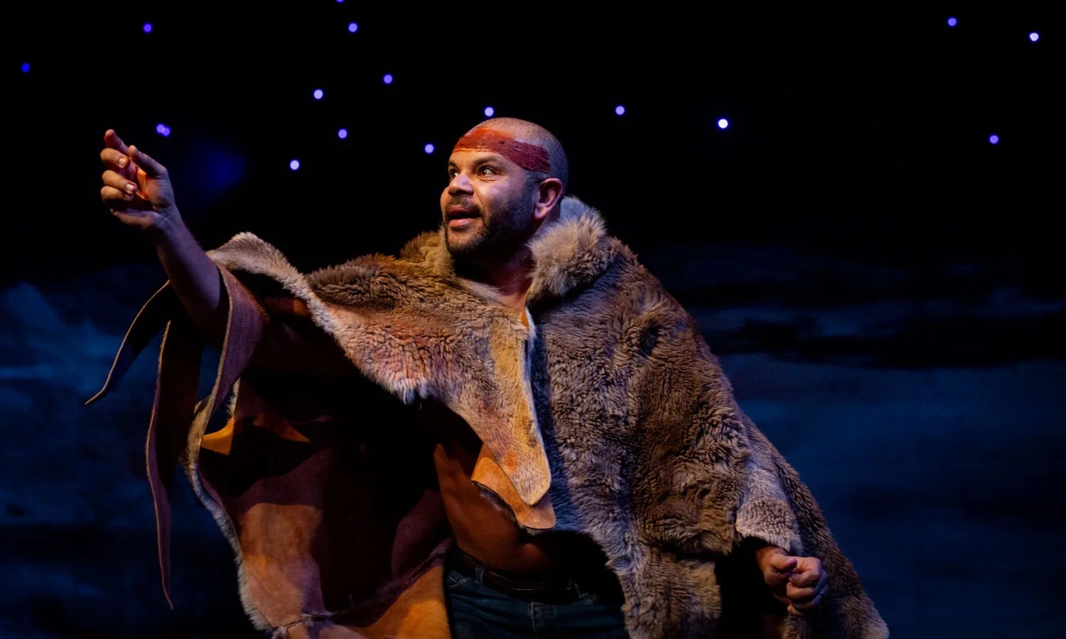 The play 'At What Cost?', featuring Luke Carroll (pictured), was one of the works that First Nations emerging writer Kyron Weetra wrote about during his mentorship with InReview. Photo: Jessica Zeng / supplied