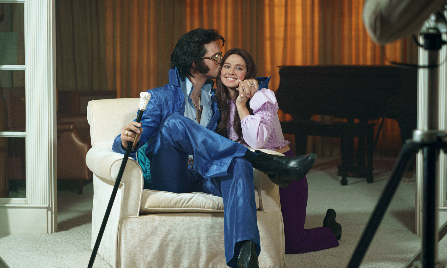 Jacob Elordi as Elvis and Cailee Spaeny as Priscilla in director Sofia Coppola’s 'Priscilla'. Photo: supplied