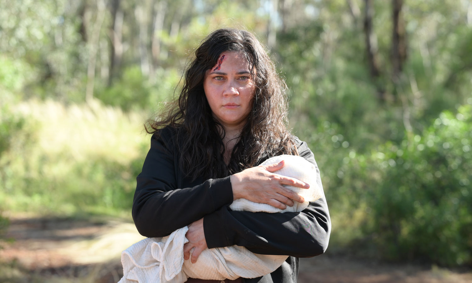 Shari Sebbens stars in Australian horror movie 'The Moogai'. Photo: supplied
