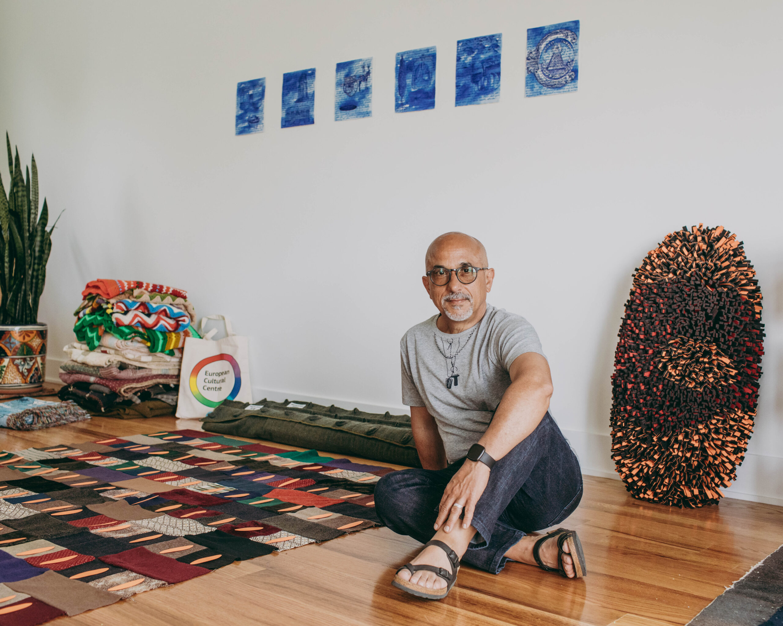 Sebastian Di Mauro is back in Brisbane from the US for his show at Onespace Gallery in West End. Photo: Courtesy of Maria DeForrest and Onespace Gallery
