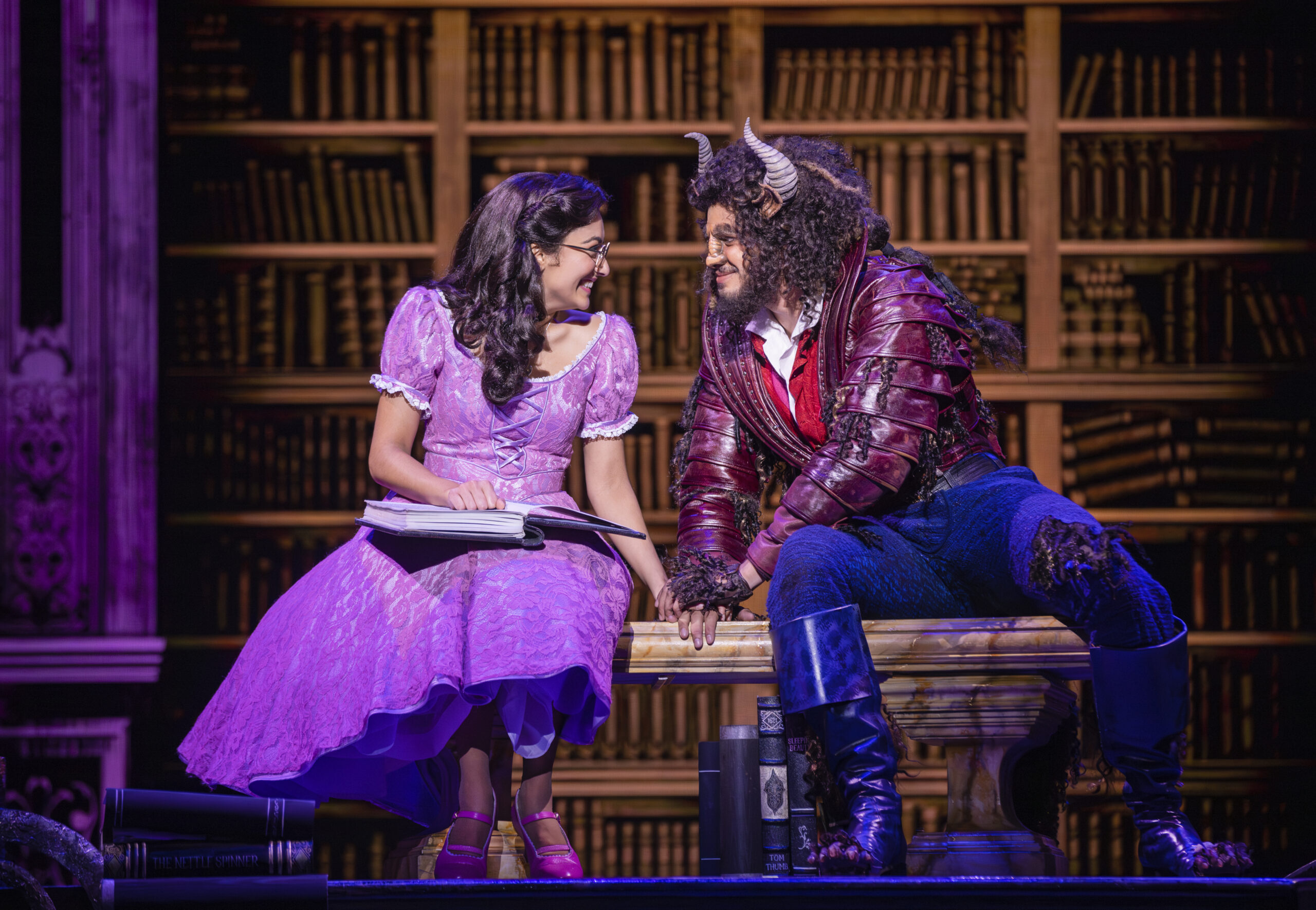 Shubshri Kandiah and Brendan Xavier star in Disney's Beauty and the Beast. Photo: Daniel Boud