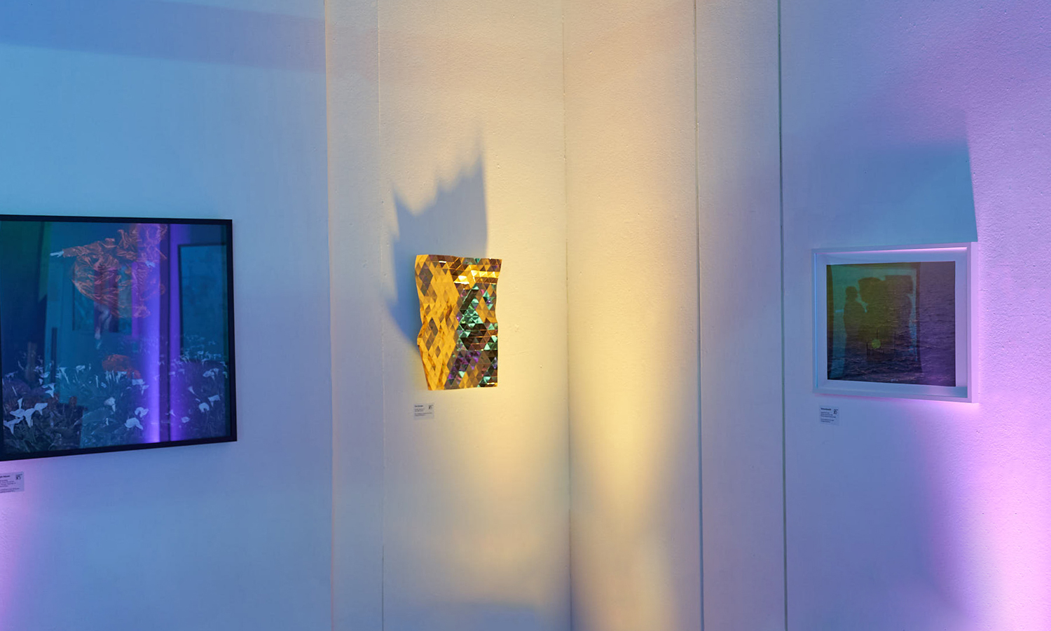 An installation view of the pop-up exhibition featuring works by artists who have been part of previous Helpmann Academy Graduate Exhibitions. Photo: Sam Roberts 