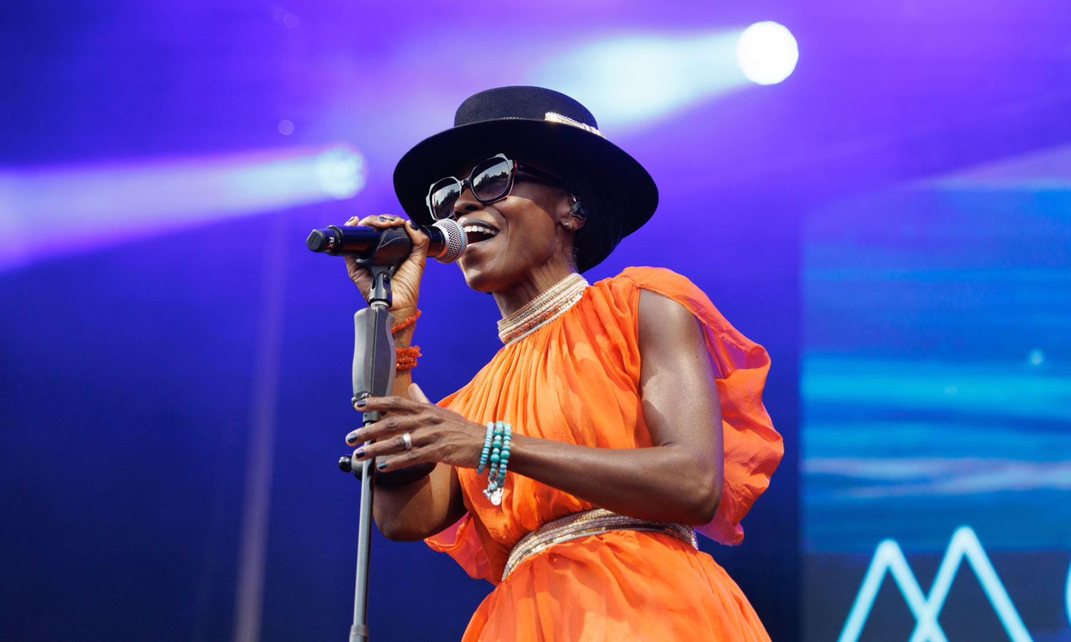 UK band Morcheeba brought their heavy beats and vibey hip-hop style to the Foundation Stage at WOMADelaide. Photo: Tony Lewis