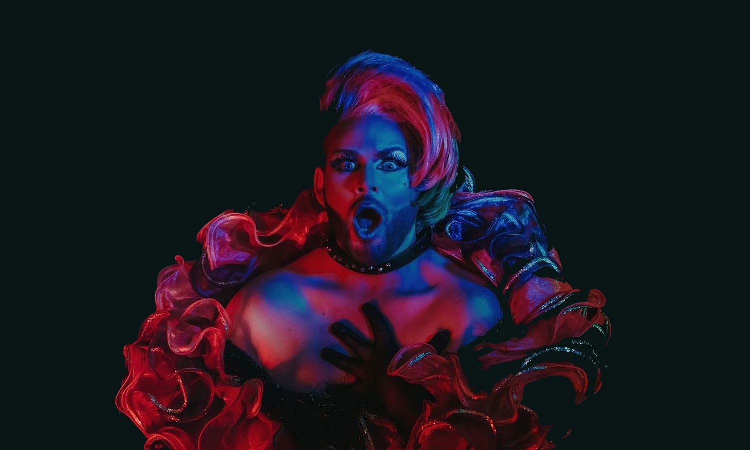 Leather Lungs – dubbed 'the master of falsetto and stiletto' – will host the Cabaret Fringe's CabLive, an event 'where acts and audience meet' at Arthur Art Bar. Photo: Matto Lucas Photography