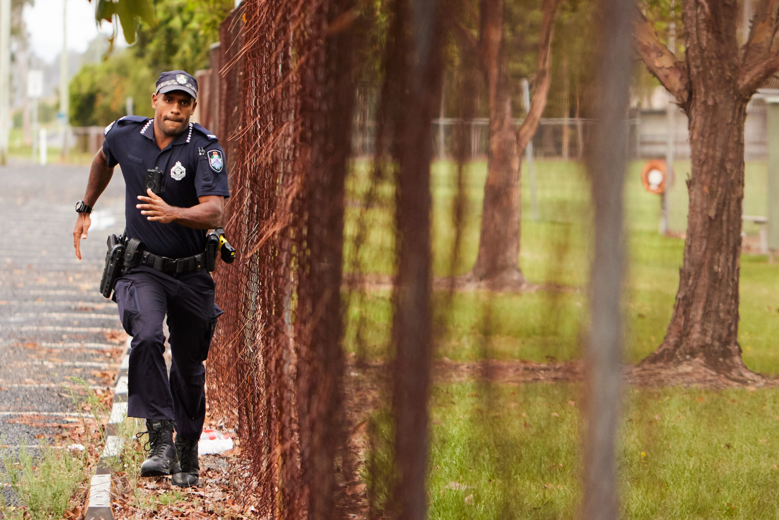 Caboolture Constable Jarwin Blackman is one of the First Nations officers featured in Series 2 of Our Law, on NITV and SBS from May 9.
