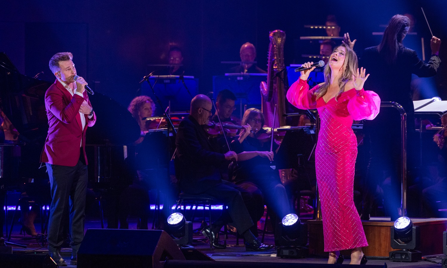 David Campbell and Christie Whelan Browne  performing in 'Hopelessly Devoted'.  Photo: Nico Keenan / supplied