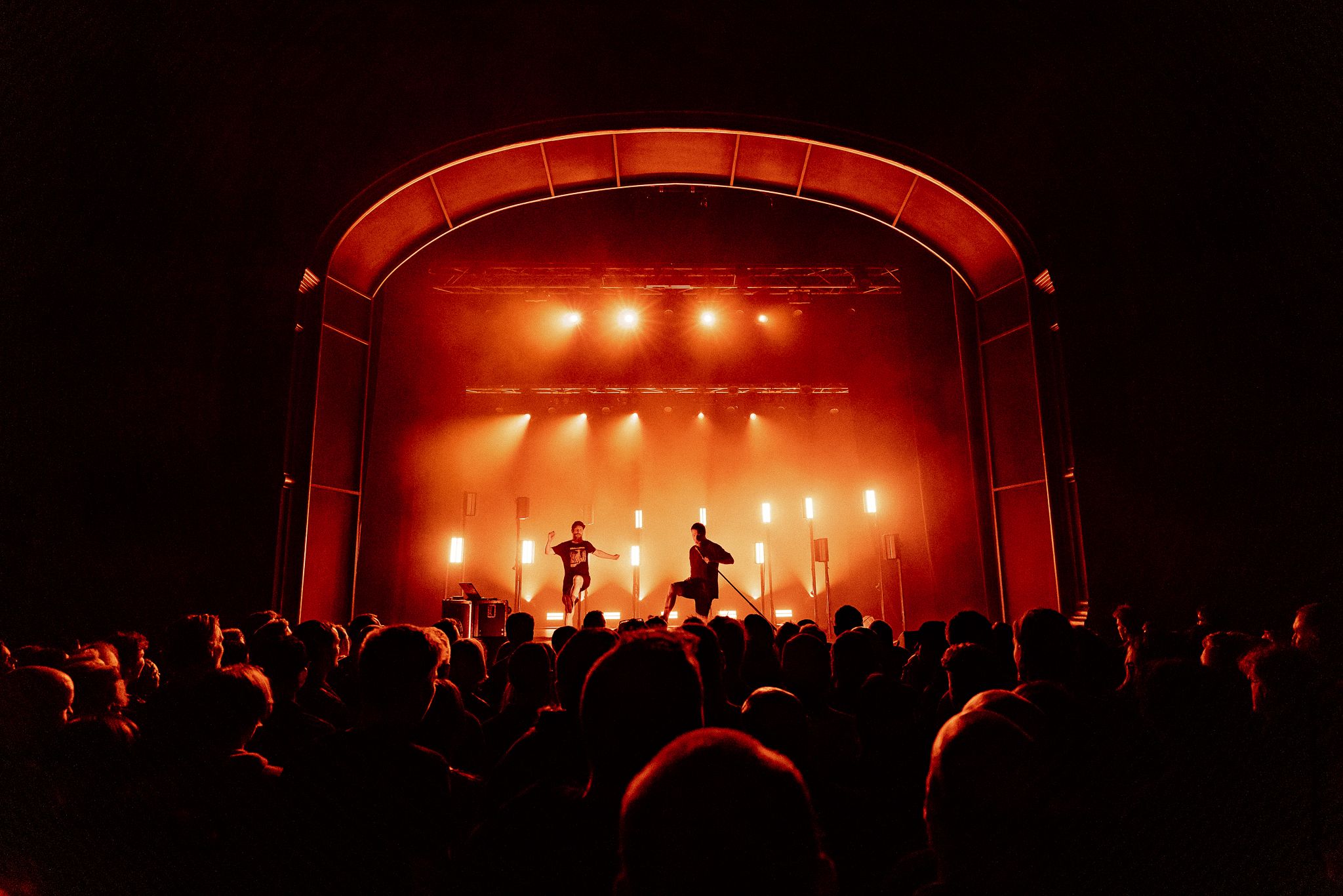 Musical duo Sleaford Mods played Brisbane's Princess Theatre during last year's Open Season festival. Photo: Mitch Lowe