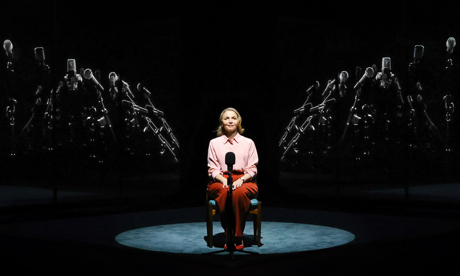 Justine Clarke embodies Julia Gillard in 'Julia'. Photo: Prudence Upton / supplied