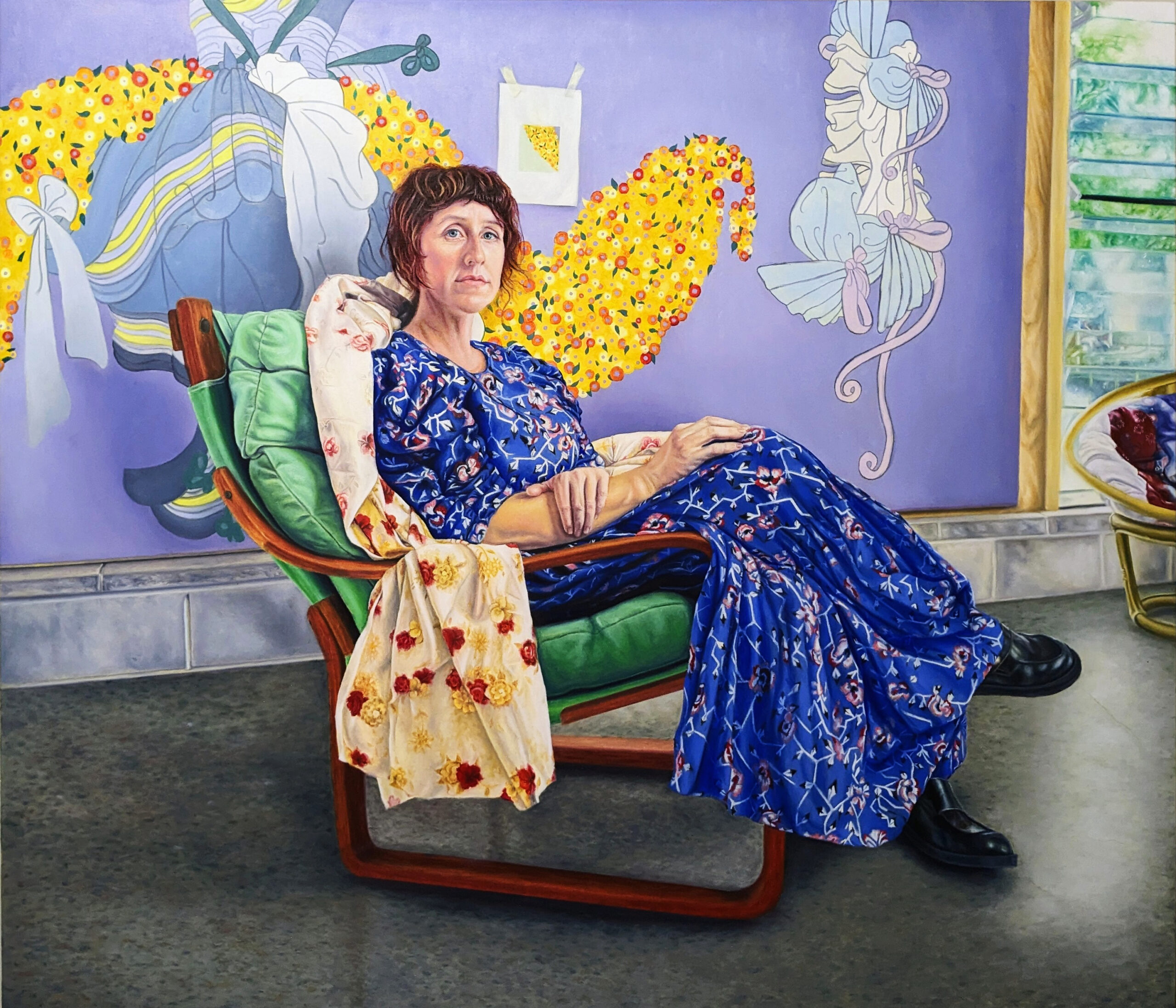 Imogen Corbett has taken out the top award at this year's Brisbane Portrait Prize with her painting of fellow artist Natalya Hughes.