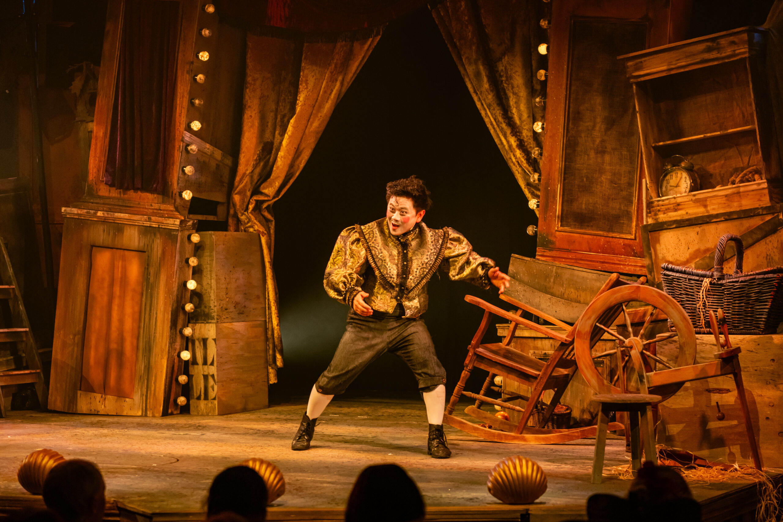 Aljin Abella stars in Shake & Stir Theatre Co's Grimm at QPAC. Photo: Joel Devereux