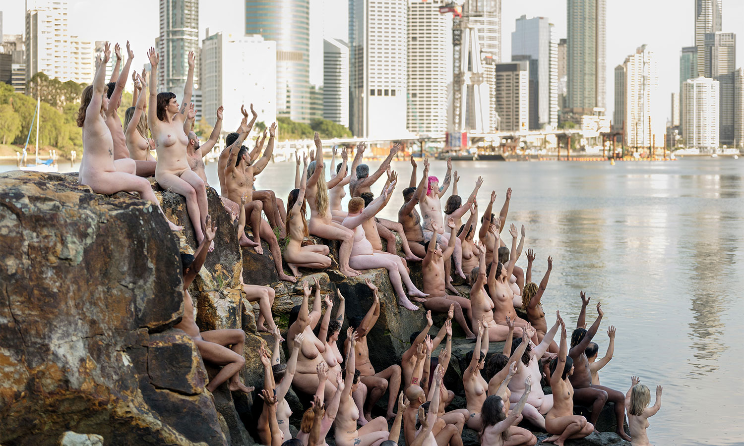 Spencer Tunick's work TIDE, which is soon to be the subject of an exhibition at Brisbane Powerhouse.